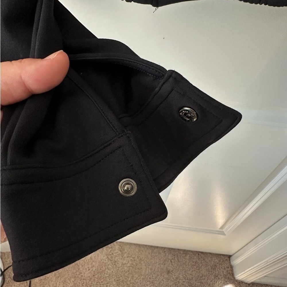 ATHLETA Venice Black Bomber Jacket Size XL - Picture 5 of 13